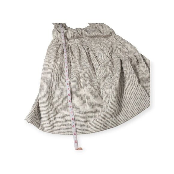 Madewell Cream Flutter-Sleeve Square-Neck Mini Dress in Striped Jacquard SZ S - Picture 5 of 7